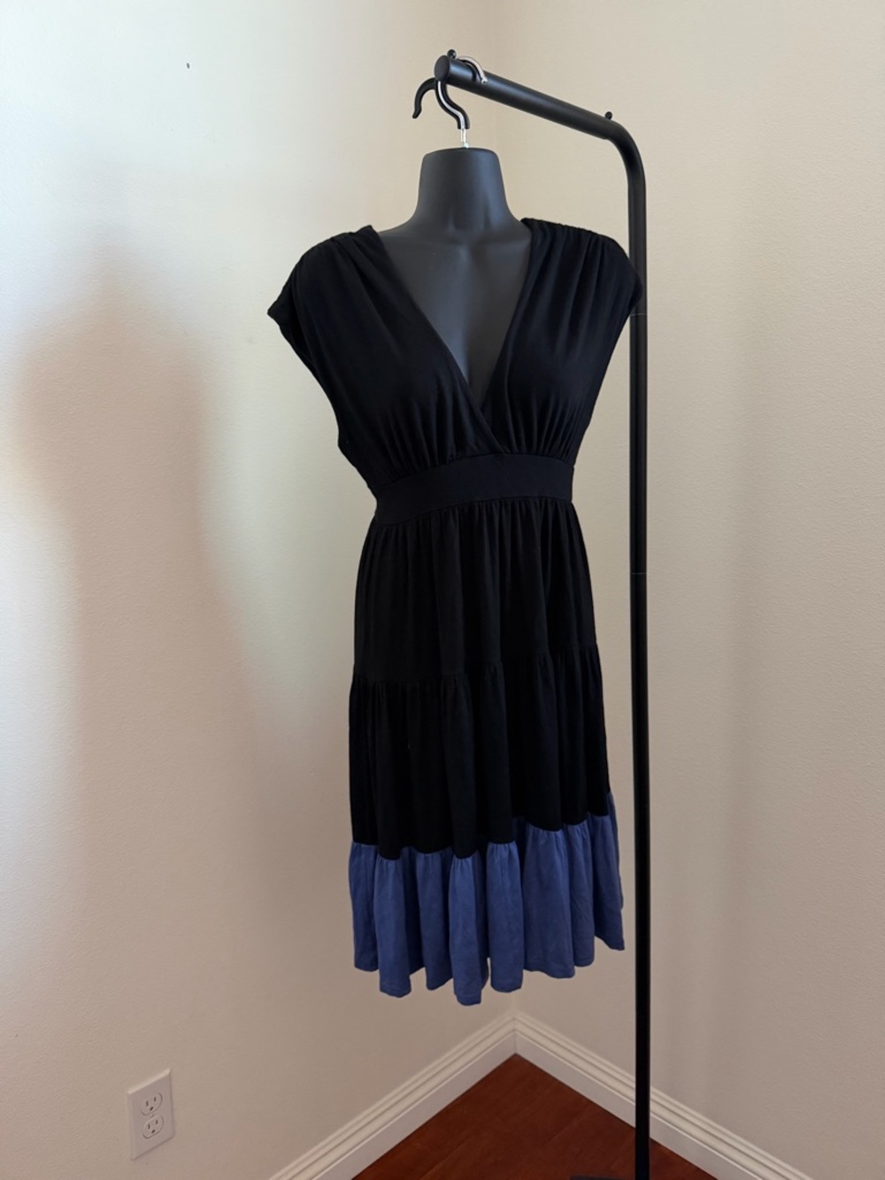 Ella moss Black and Blue Women's dress - Picture 2 of 5